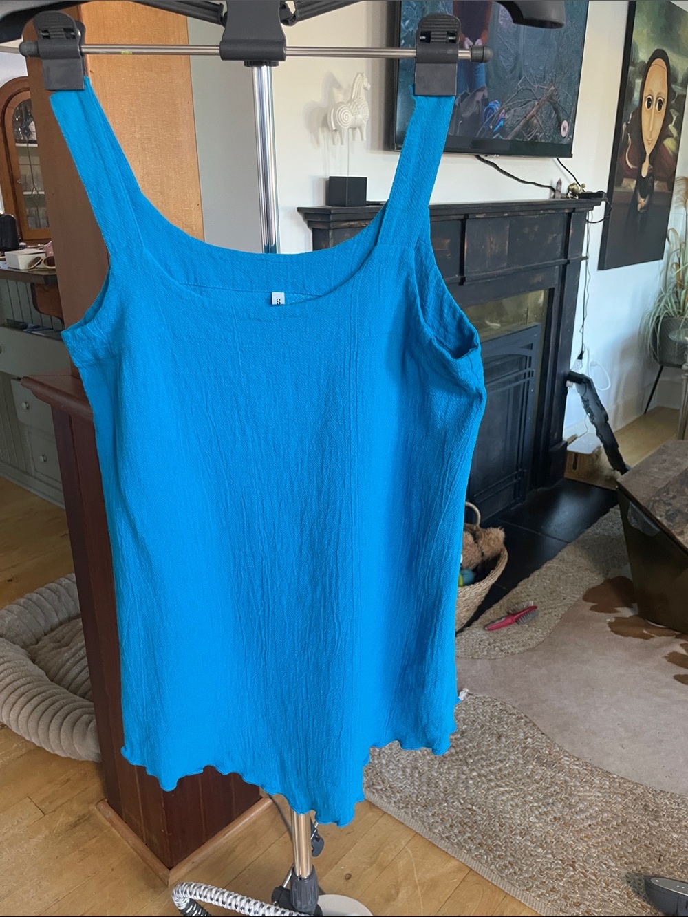 Sleeveless Blue Tank Top - Lightweight Summer Layer